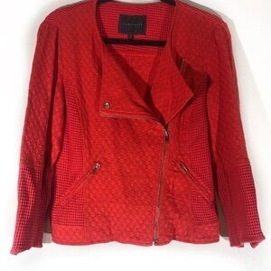 Sanctuary Red moto Jacket with Zipper Detail XS